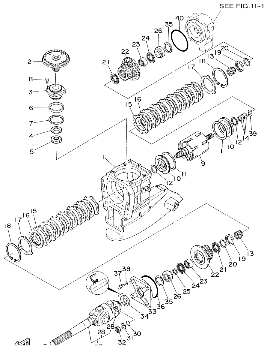 Yamaha DE-DHD6U3 OUTBOARD DRIVE 1 (DE-DHD) parts diagram